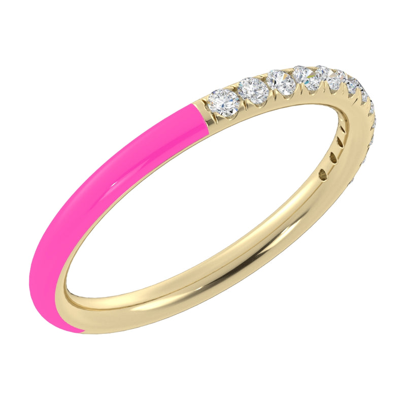 14k Yellow / Neon Rosa