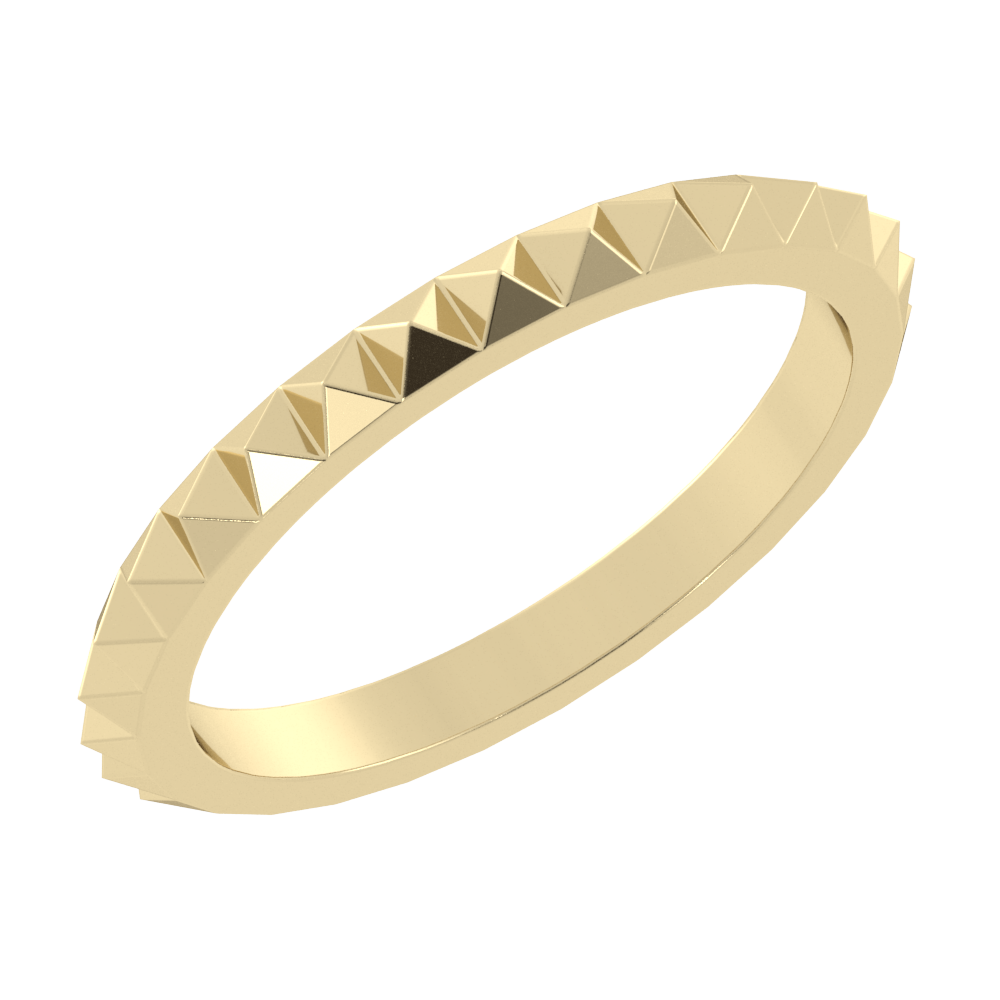 Pyramid Rings | Men's Solid Gold Rings UK