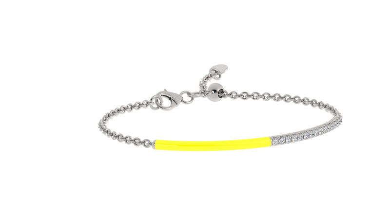 14k White / Neon Giallo