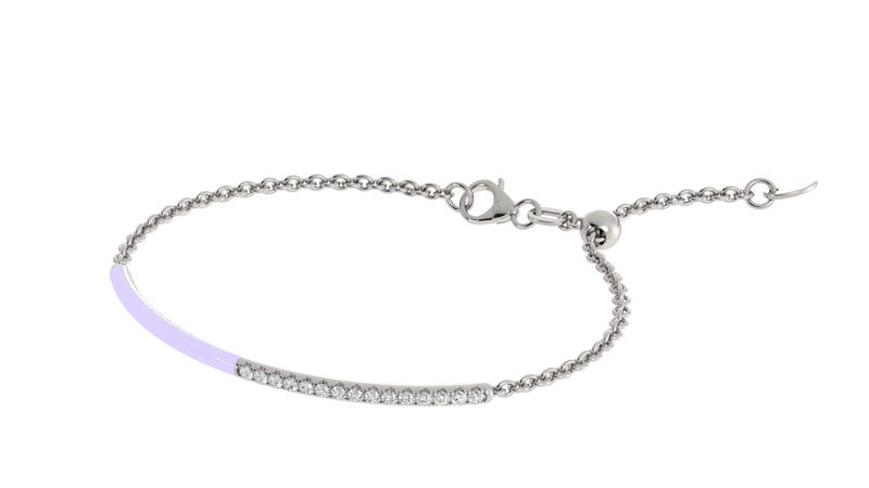 14k White / Viola