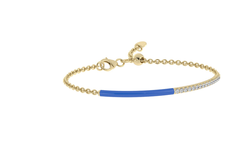  14k Yellow / Neon Blu