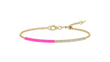  14k Yellow / Neon Rosa