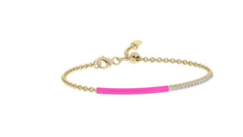  14k Yellow / Neon Rosa