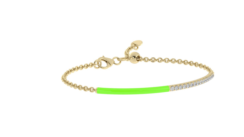 14k Yellow / Neon Verde