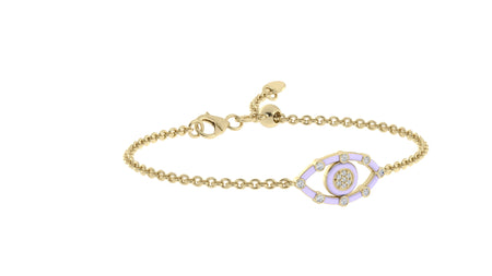 14k Yellow / Viola