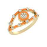 14k Yellow / Neon Arancione