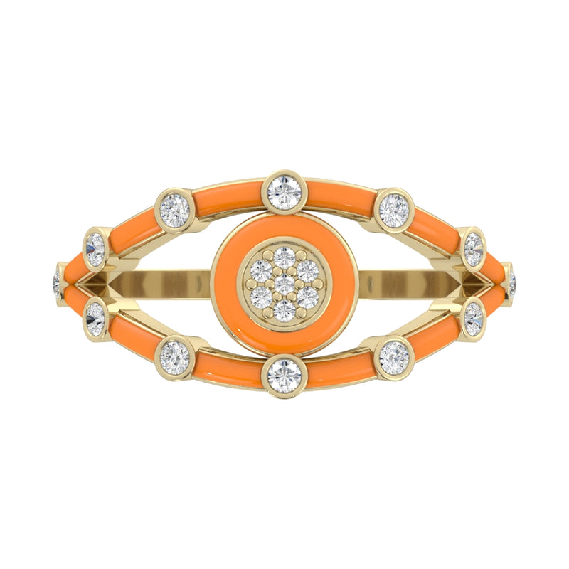 14k Yellow / Neon Arancione