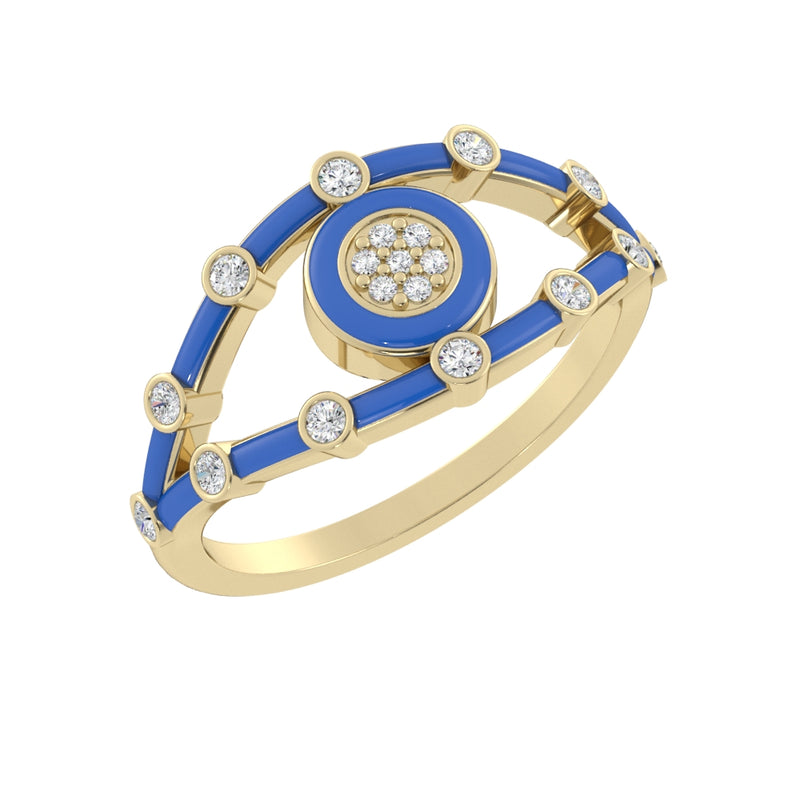  14k Yellow / Neon Blu