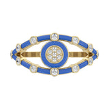  14k Yellow / Neon Blu