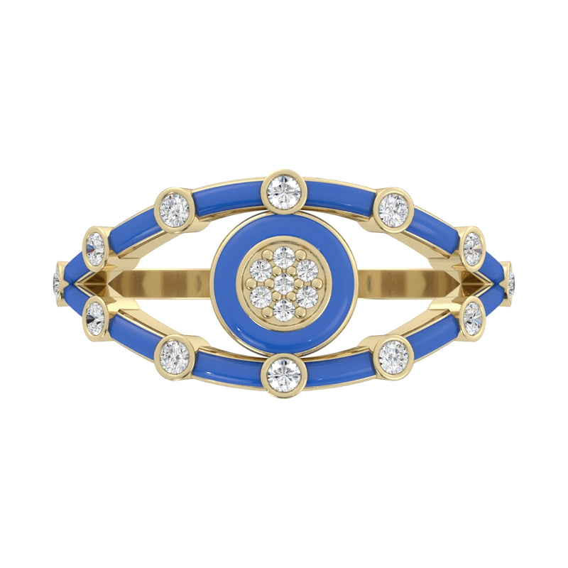  14k Yellow / Neon Blu