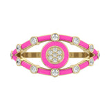 14k Yellow / Neon Rosa