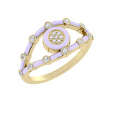 14k Yellow / Viola
