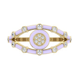 14k Yellow / Viola
