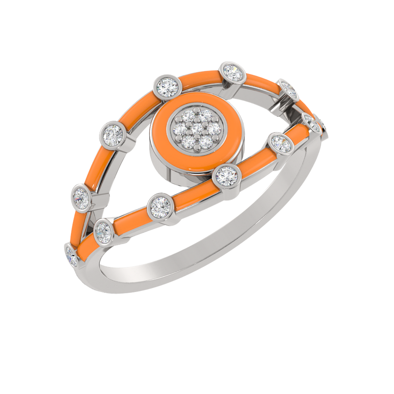  14k White / Neon Arancione