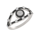  14k White / Nero
