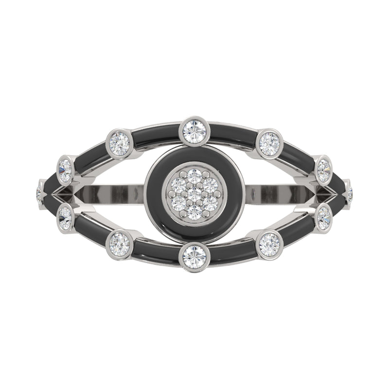  14k White / Nero