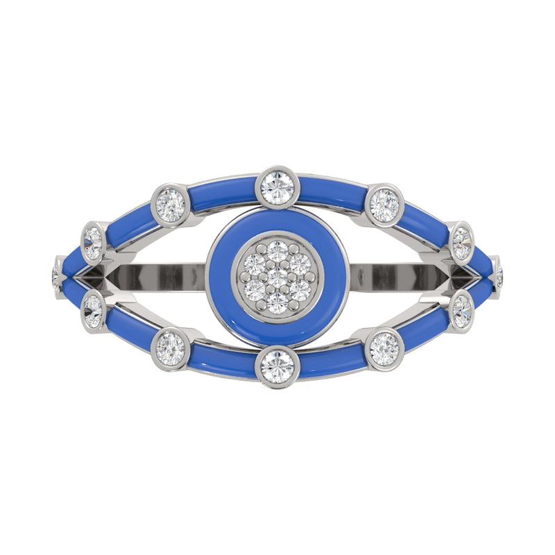  14k White / Neon Blu
