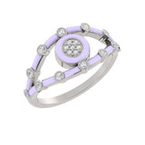 14k White / Viola