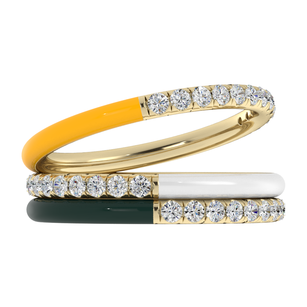 Game Day Stackable Rings Game Day Stack™ Green Bay – Brooklyn Jewelers