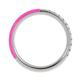 14k White / Neon Rosa