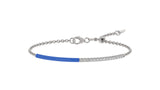 14k White / Neon Blu