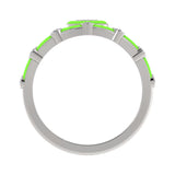 14k White / Neon Verde