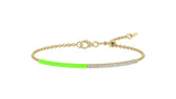 14k Yellow / Neon Verde